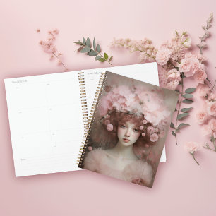 Auburn Beauty - Ein Frauenportrait und Blume Planer