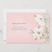 Auburn Bride in Lace Gown Elegantes Brautparty Einladung (Rückseite)