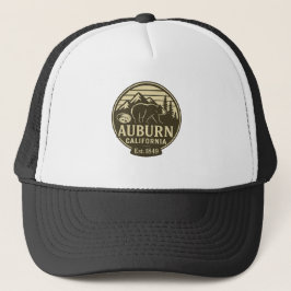 Auburn California Bear Abzeichen - Trucker Hat Truckerkappe
