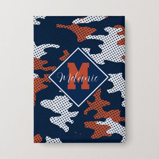 Auburn Deep-South Tiger Spirit Camo Button (Vorderseite)