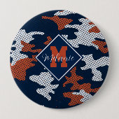 Auburn Deep-South Tiger Spirit Camo  Button (Vorderseite)