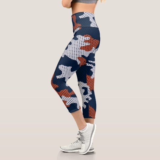Auburn Deep-South Tiger Spirit Camo Capri Leggings (Links)