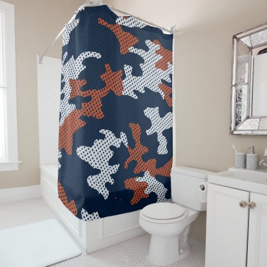 Auburn Deep-South Tiger Spirit Camo  Duschvorhang (Beispiel)