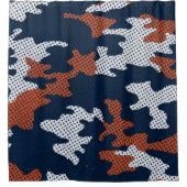 Auburn Deep-South Tiger Spirit Camo  Duschvorhang (Vorderseite)