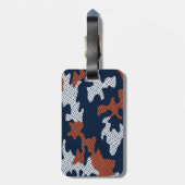 Auburn Deep-South Tiger Spirit Camo Gepäckanhänger (Rückseite vertikal)