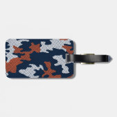 Auburn Deep-South Tiger Spirit Camo Gepäckanhänger (Rückseite horizontal)