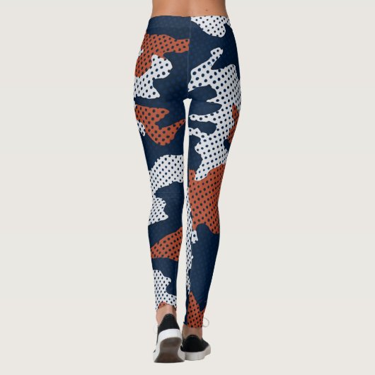 Auburn Deep-South Tiger Spirit Camo Leggings (Rückseite)