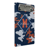 Auburn Deep-South Tiger Spirit Camo Mini Klemmbrett (Schrägansicht)