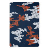 Auburn Deep-South Tiger Spirit Camo Mini Klemmbrett (Rückseite)