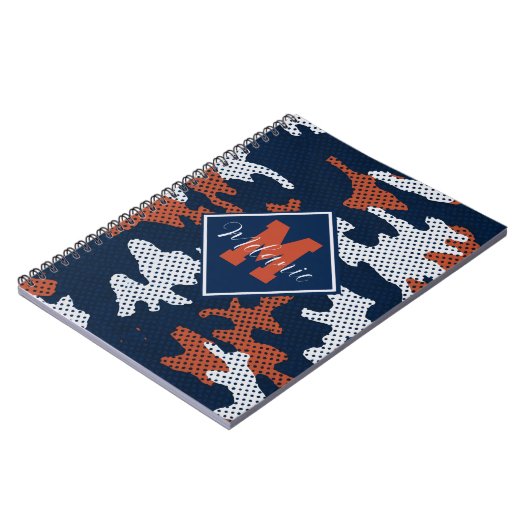 Auburn Deep-South Tiger Spirit Camo  Notizblock (Linke Seite)