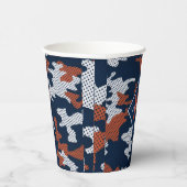 Auburn Deep-South Tiger Spirit Camo  Pappbecher (Rechts)