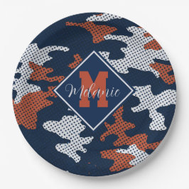 Auburn Deep-South Tiger Spirit Camo Pappteller