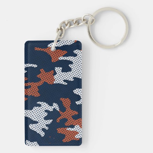 Auburn Deep-South Tiger Spirit Camo  Schlüsselanhänger (Rückseite)