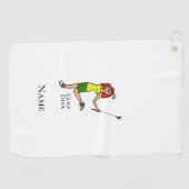 Auburn Female Golf Diva Golf Handtuch (Horizontal)