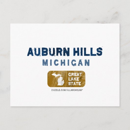 Auburn Hills Michigan Great Lake Staat Postkarte (Vorderseite)