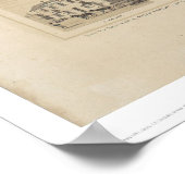 Auburn, Kalifornien 1857 Panorama-Karte (2508A) Poster (Ecke)