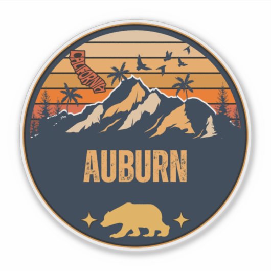 Auburn, Kalifornien Aufkleber (Vorderseite)