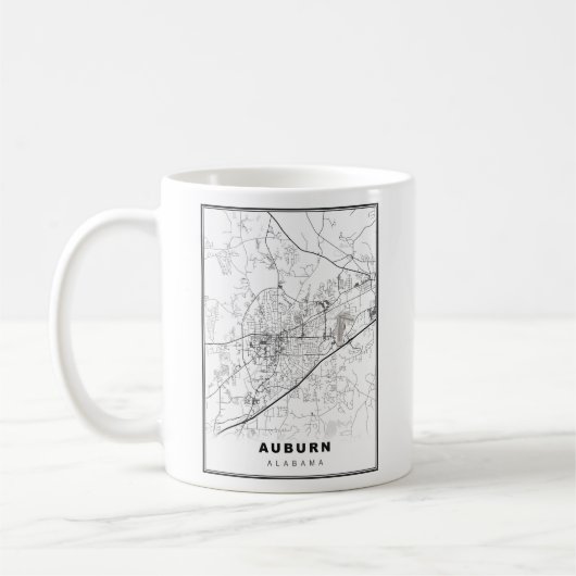 Auburn Karte Kaffeetasse (Links)