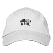 Auburn Maine Hat Bestickte Baseballkappe (Vorderseite)