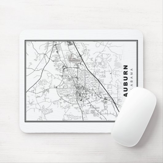 Auburn Map Mousepad (Mit Mouse)
