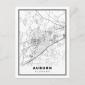 Auburn Map Postkarte (Vorderseite)