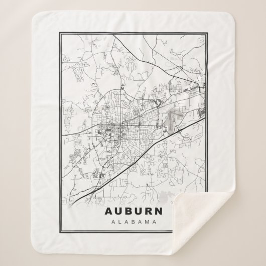 Auburn Map Sherpadecke (Vorderseite)