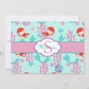 Auburn Mermaid Vielen Dank Mitteilungskarte