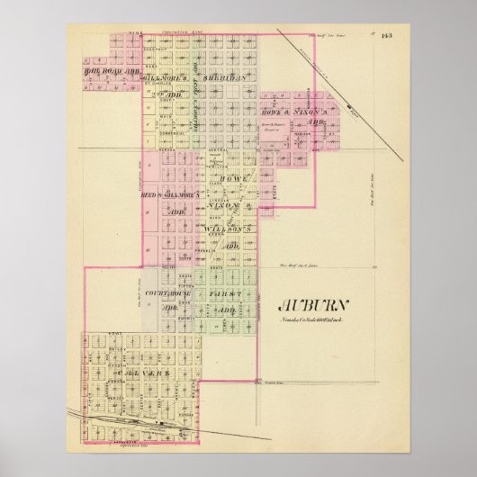 Auburn, Nebraska Poster (Vorne)