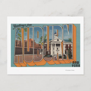 Auburn, New York - Große Briefszenen Postkarte