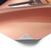 Auburn Queen Orange Brown Hair Black Melanin Afro Poster (Ecke)