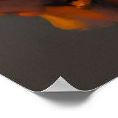 Auburn Queen Orange Brown Hair Black Melanin Afro Poster (Ecke)