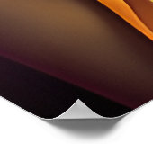 Auburn Queen Orange Brown Hair Black Melanin Afro Poster (Ecke)