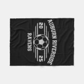 Auburn Riverside Ravens Soccer Byll 2025 Fleecedecke (Vorderseite (Horizontal))