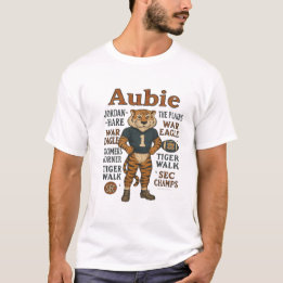 Auburn Tigers Aubie Mascot T - Shirt - Vintag Aubu