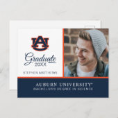 Auburn University | ABSCHLUSS Ankündigungspostkarte (Vorne/Hinten)