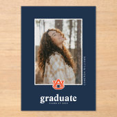 Auburn University Abschluss - Auburn Tigers Acryleinladungen (Vorderseite)