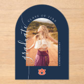 Auburn University Abschluss - Auburn Tigers Acryleinladungen (Vorderseite)