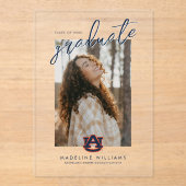 Auburn University Abschluss | Auburn Tigers Acryleinladungen (Vorderseite)