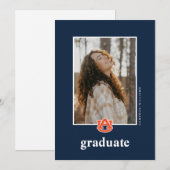 Auburn University Abschluss - Auburn Tigers Ankündigung (Vorne/Hinten)