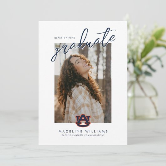 Auburn University Abschluss | Auburn Tigers Ankündigung (Stehend Vorderseite)