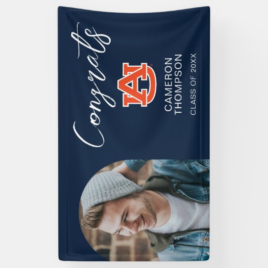 Auburn University Abschluss - Auburn Tigers Banner (Vertikal)