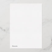 Auburn University Abschluss | Auburn Tigers Folieneinladung (Rückseite)