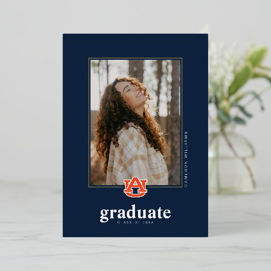 Auburn University Abschluss - Auburn Tigers Folieneinladung (Stehend vorne)