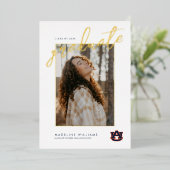 Auburn University Abschluss | Auburn Tigers Folieneinladung (Stehend vorne)