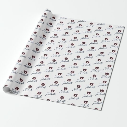 Auburn University Abschluss | Auburn Tigers Geschenkpapier (Ungerollt)