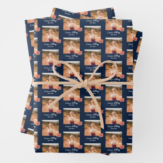 Auburn University Abschluss | Auburn Tigers Geschenkpapier Set (Beispiel)