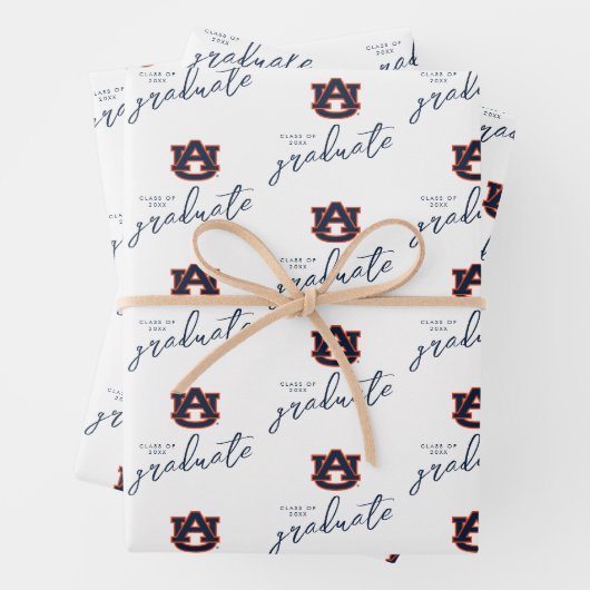 Auburn University Abschluss | Auburn Tigers Geschenkpapier Set (Beispiel)