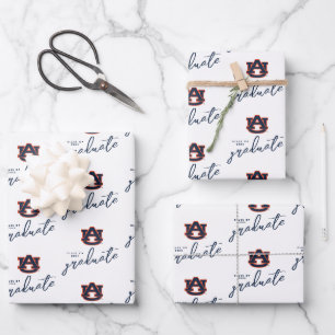 Auburn University Abschluss   Auburn Tigers Geschenkpapier Set