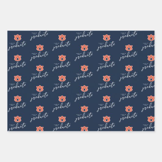 Auburn University Abschluss - Auburn Tigers Geschenkpapier Set (Vorderseite 2)