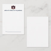 Auburn University Abschluss | Auburn Tigers Mitteilungskarte (Vorne/Hinten)